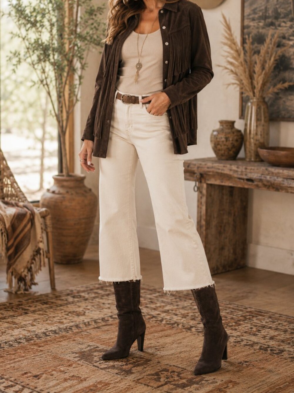 Kenneth Cole Leather Suede Boots - EUR 38 med
